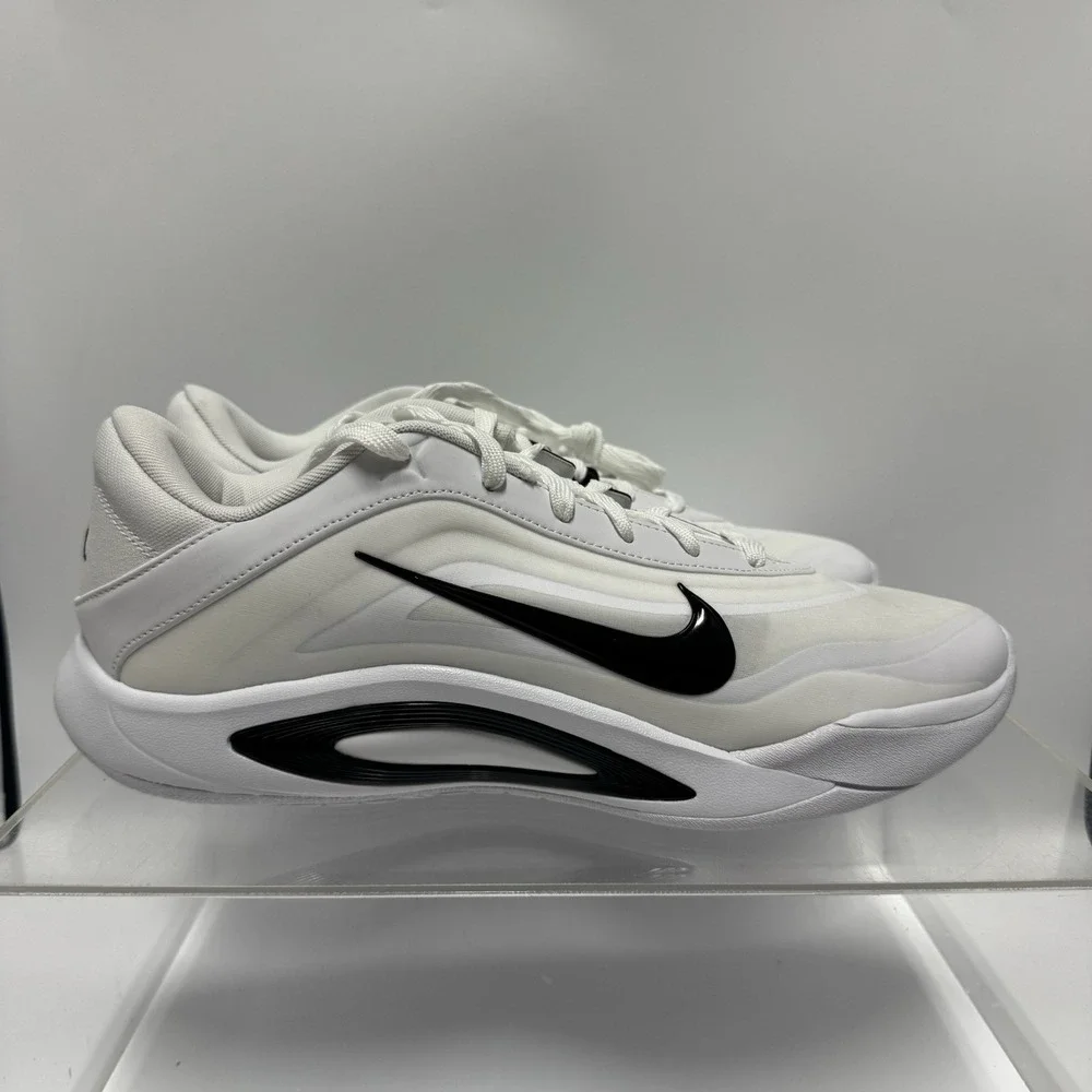 Brand New Nike A'One White Black HQ8500-100 Basketball Shoes Men's Size 11